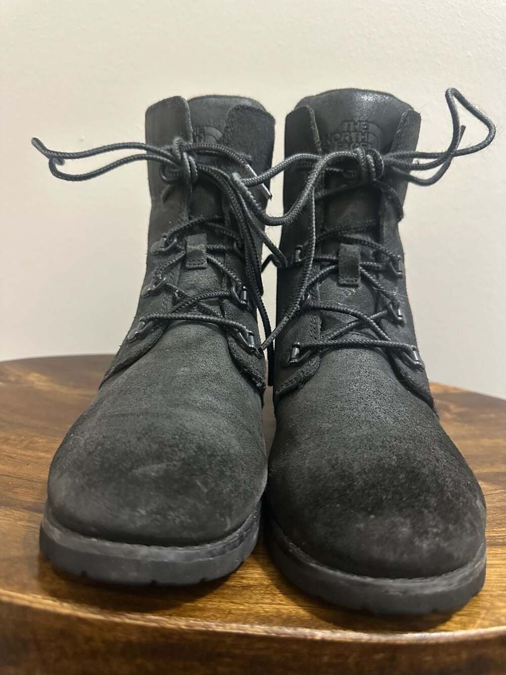 The North Face Ballard Lace II Womens Winter Combat‎ Boots Black Suede Size 7.5